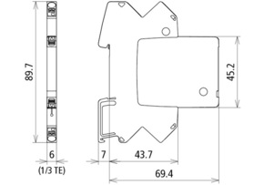 DEHN Modularer Kombi-Ableiter für 1 Doppelader BLI BCO ML2 BD HF 24