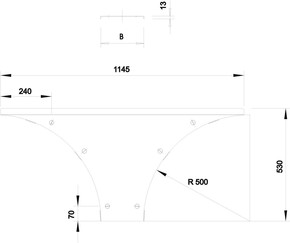 OBO Bettermann Vertr Deckel Anbau-Abzweigstück Weitspann-Sys B500mm WAAD 500 FS