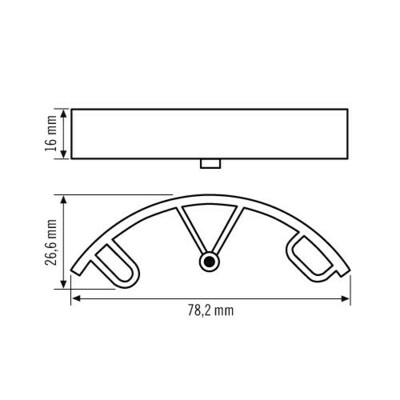 ESYLUX Befestigung BASIC SPACER WH