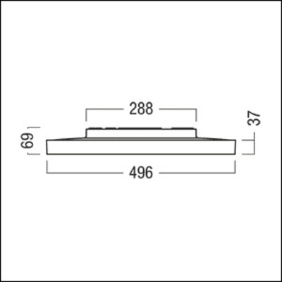 Zumtobel Group LED-Wand-u.Deckenleuchte 927-65 LANOSL4000 #42188183