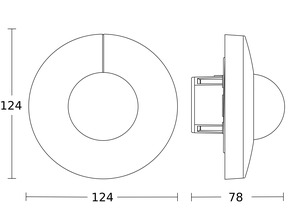 Steinel Präsenzmelder COM1 (on/off) IS 3360-R UP SW COM1