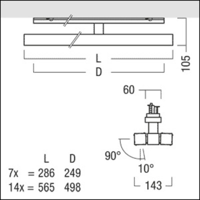 Zumtobel Group LED-Strahler 840 SCENO 1X14 #42188441