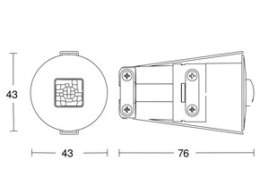 Steinel Präsenzmelder COM1 (on/off) WS DE IR Quattro MICRO GST