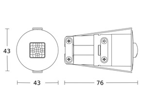 Steinel Präsenzmelder COM1 (on/off) WS DE IR Quattro MICRO GST