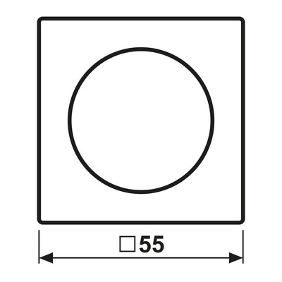 Jung Abdeckung für Drehdimmer Thermoplast lackiert A 1740 BF SWM