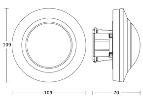 Steinel Bewegungs-u.Präsenzmelder UP, KNX, schwarz PDIR4360-8KNX-Upsw