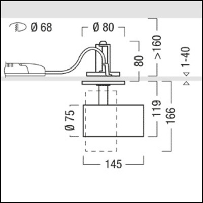 Zumtobel Group LED-Halbeinbaustrahler 940 V2-SRS2300 #62917336