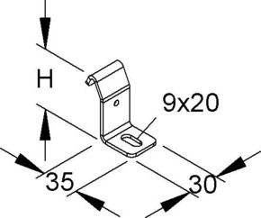 Niedax Auslegerklammer KRRA 55 F