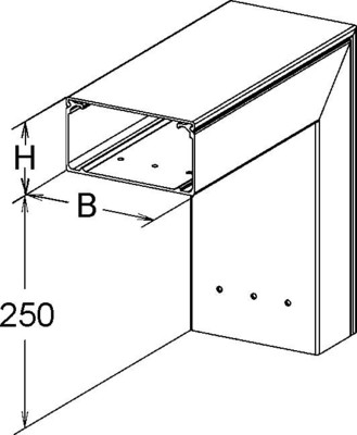 Niedax GFK-Außeneck 90Gr. 50x150mm LFGAC 50.150