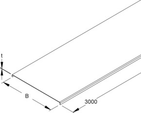Niedax Deckel für Kabelrinne 605x3000mm RDS 600