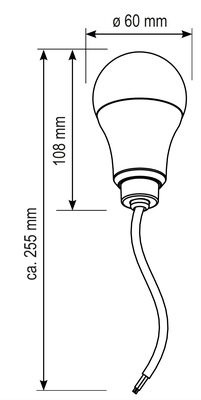 EVN Lichttechnik LED-Baustellenfassung 4000K 230V IP20 BF230940 280x65mm