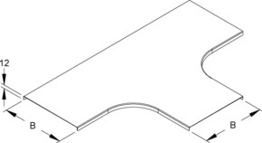 Niedax Deckel für T-Stück Breite 105,5mm RTSCD 100 S