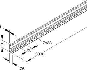 Niedax Trennsteg 58x2998mm RW 60-2.0 S