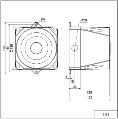 Werma Mehrtonsirene WM 32 Töne 9-60VDC GY 141.100.55