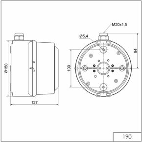 Werma Mehrtonsirene WM 32 Töne 230VAC GY 190.000.68