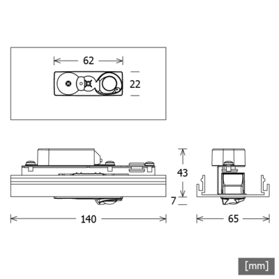 LTS Licht&Leuchten Lichtkanal-Sensor schwarz LK-Z070SENSOR/ORGRsw