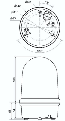 Werma LED-EVS-Leuchte BM 24VDC CL 280.460.55