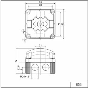 Werma LED-EVS-Leuchte BWM 48VAC RD 853.120.66