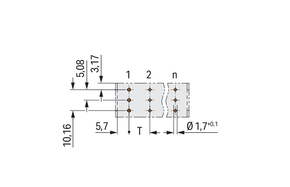 WAGO GmbH & Co. KG THT-Stiftleiste lichtgrau 832-3604/101-000