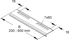 Niedax Kantenschutzblech Breite 192mm, edelstahl RKB 200 E5