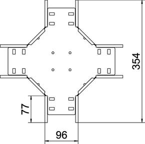 OBO Bettermann Vertr Kreuzung für Kabelrinne 110x100 RK 110 FS