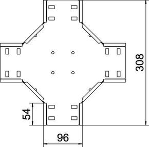 OBO Bettermann Vertr Kreuzung für Kabelrinne 35x100 RK 310 FS