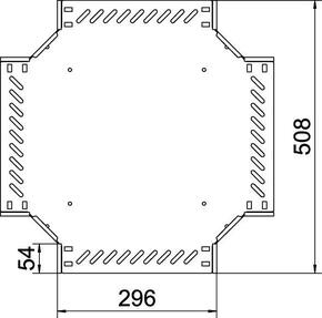 OBO Bettermann Vertr Kreuzung für Kabelrinne 35x300 RK 330 FS