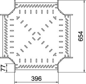 OBO Bettermann Vertr Kreuzung für Kabelrinne 85x400 RK 840 FS