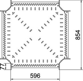 OBO Bettermann Vertr Kreuzung für Kabelrinne 85x600 RK 860 FS