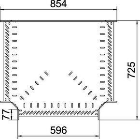 OBO Bettermann Vertr T-Stück für Kabelrinne 110x600 RT 160 FS