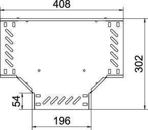 OBO Bettermann Vertr T-Stück für Kabelrinne 35x200 RT 320 FT