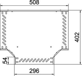 OBO Bettermann Vertr T-Stück für Kabelrinne 35x300 RT 330 FS