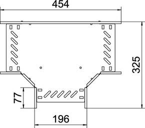 OBO Bettermann Vertr T-Stück für Kabelrinne 85x200 RT 820 FT