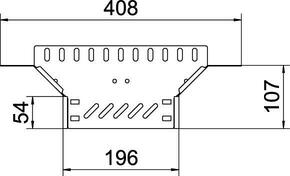 OBO Bettermann Vertr Anbau-Abzweigstück Kabelrinne 35x200 RAA 320 FS