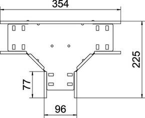 OBO Bettermann Vertr T-Stück für Kabelrinne 110x100 RT 110 FT