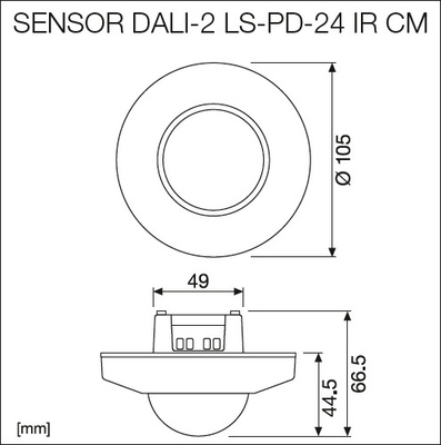 Ledvance Präsenzu.Tageslichtsensor DALI2 SENS.DALI2LSPD24IRCM