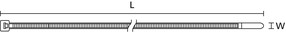 HellermannTyton Kabelbinder 2,5x100mm T18RHR-N46-NA-M1