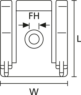 HellermannTyton Befestigungssockel TY8H1S-PA66-NA-C1