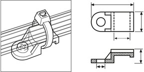 HellermannTyton Befestigungssockel TY8G1-N66-NA-C1