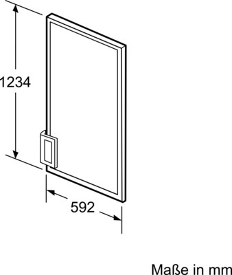 Constructa-Neff Dekorplatte Alurahmen KF1413Z0