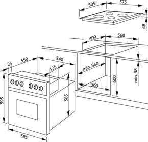 Amica EB-Herdset ScandiumDesign EHC 12708 E eds