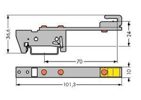 WAGO GmbH & Co. KG Schirmschienenhalter Cu 10x3mm 790-300