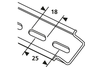 HellermannTyton Tragschiene weiss Chrom 40m DELTA3