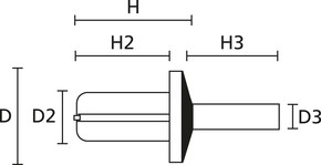 HellermannTyton Spreizniet TY3P1-N66-NA-M1