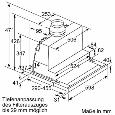 Siemens MDA Flachschirmhaube LI67SA671