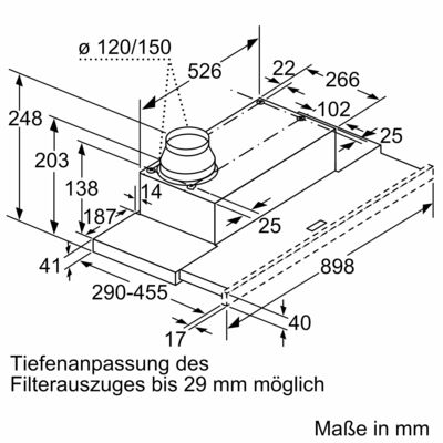 Siemens MDA Flachschirmhaube LI94LB530