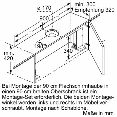 Siemens MDA Flachschirmhaube LI97RA561