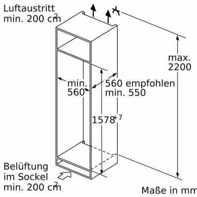 Bosch MDA EB-Kühlgerät Serie6 KIL72AFE0