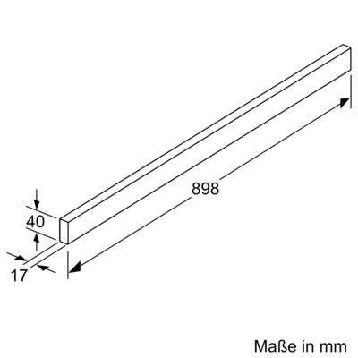 Constructa-Neff Griffleiste Edelstahl Z54TH90N1