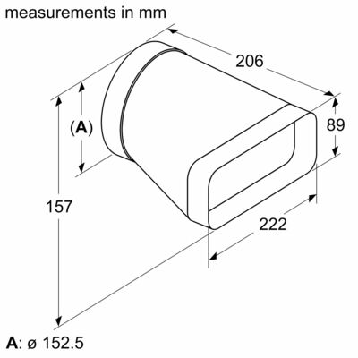 Constructa-Neff Adapterstück rund-flach Z861SI0